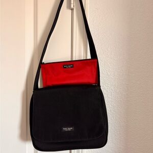 Kate Spade Black Bag With Small Red Bag